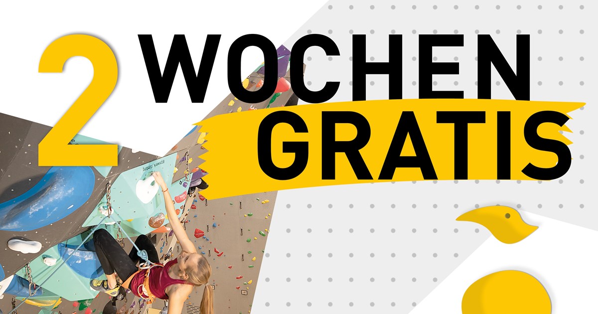 2 Wochen gratis Klettern