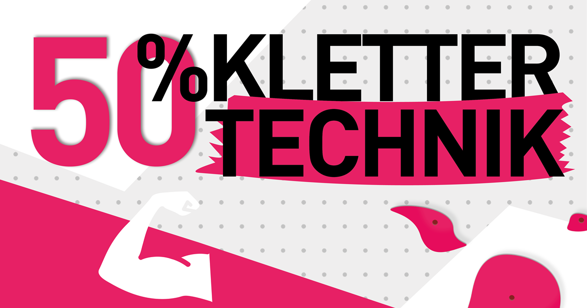 50% Kletter Technik